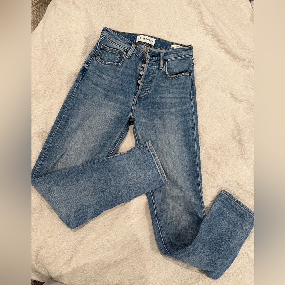 DENIM FORUM YOKO HIGH RISE SLIM SIZE 24